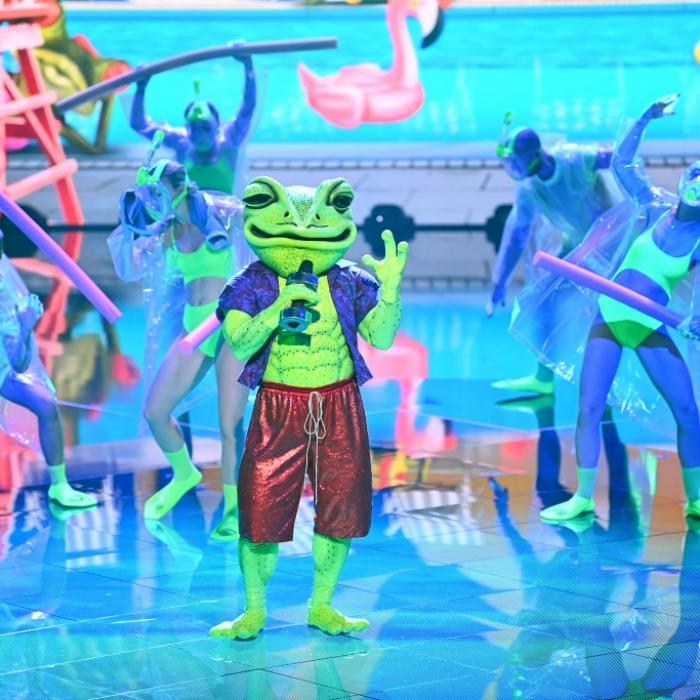 Komiker oder Sport-Star? DIESER Promi steckt im Frosch-Kostüm