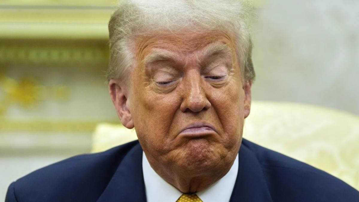 Donald Trump entsetzte mit einem haarstr&auml;ubenden Auftritt. (Foto)