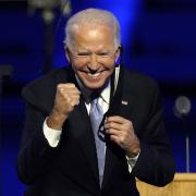 Joe Biden während seiner Siegesrede.