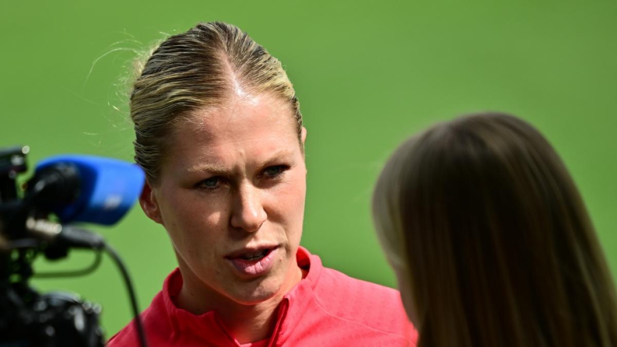 Rebecca Knaak stand bei der EM 2025 im Team der deutschen Frauenfu&szlig;ballnationalmannschaft. (Foto)