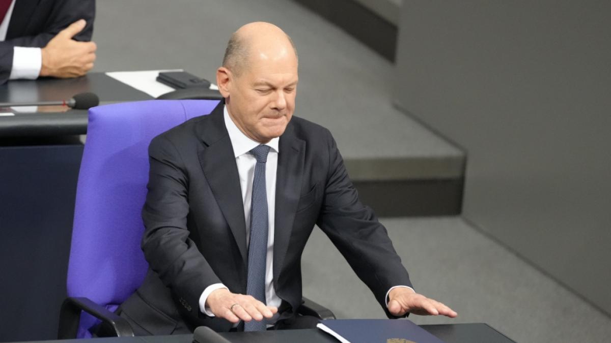 Olaf Scholz wurde f&uuml;r sein Verhalten bei der Vertrauensfrage im Bundestag kritisiert. (Foto)