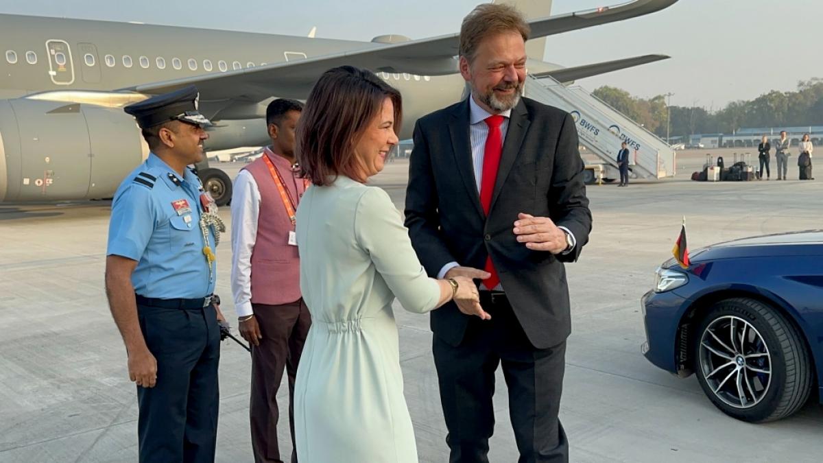 Annalena Baerbock ist zum G20-Treffen der Au&szlig;enminister in Neu Delhi. (Foto)