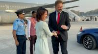 Annalena Baerbock ist zum G20-Treffen der Außenminister in Neu Delhi.