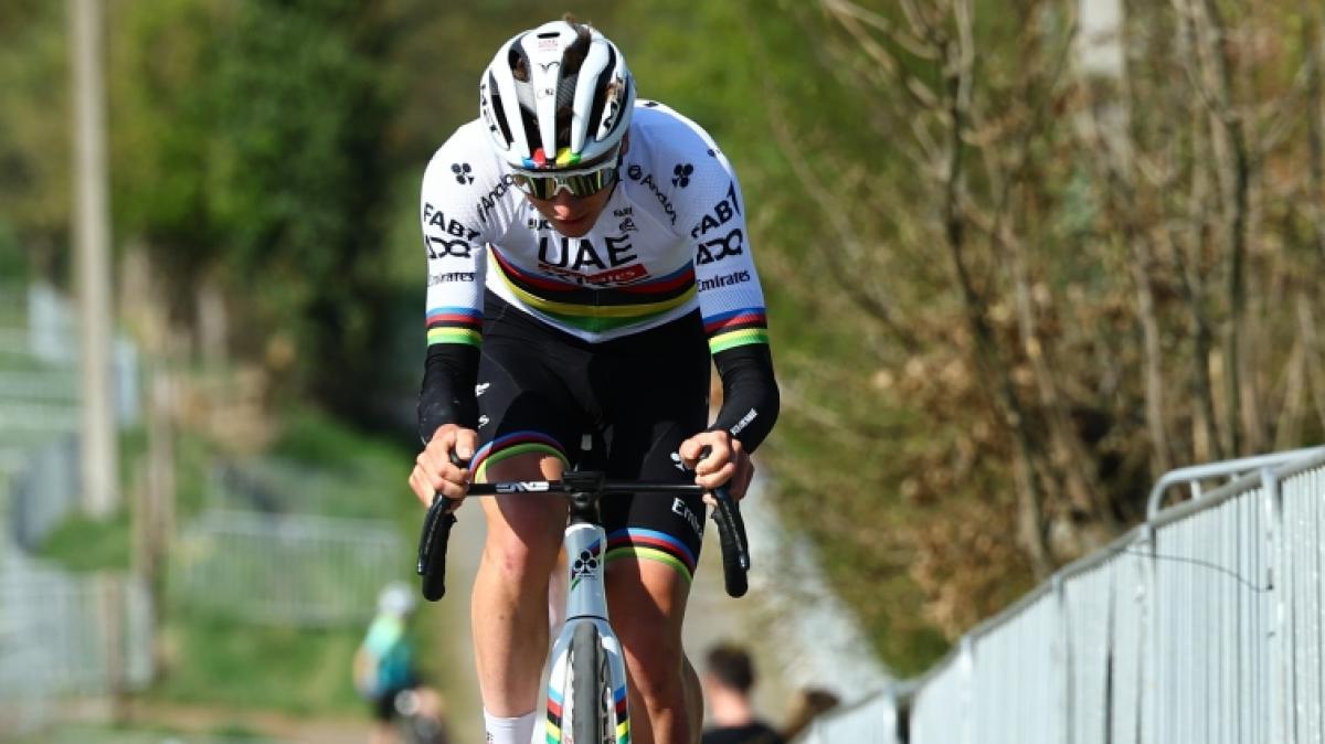 Tadej Pogačar schnappte sich nicht den Sieg beim Amstel Gold Race 2025. (Foto)