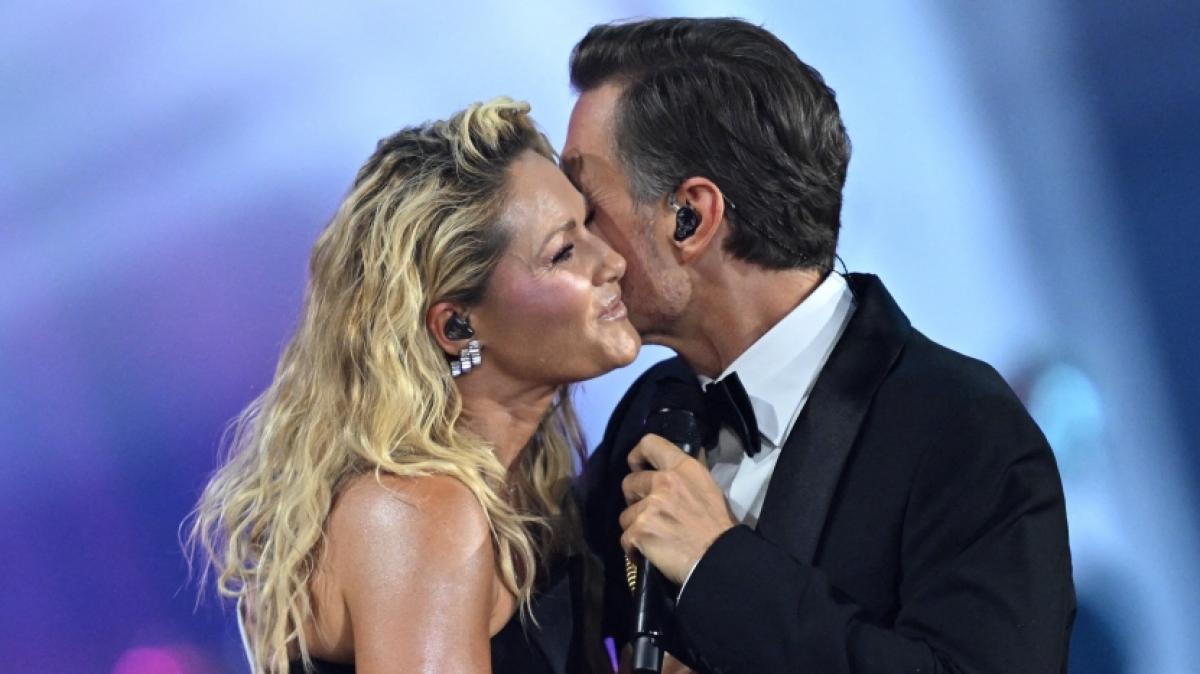 Helene Fischer und Florian Silbereisen hatten kurzzeitig mit Tonproblemen zu k&auml;mpfen. (Foto)