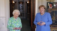 Angela Merkel besuchte Queen Elizabeth II. auf Schloss Windsor.
