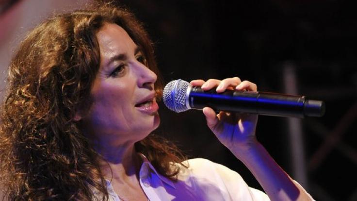 Die Sängerin und Schauspielerin Isabel Varell bei der Präsentation ihres Albums