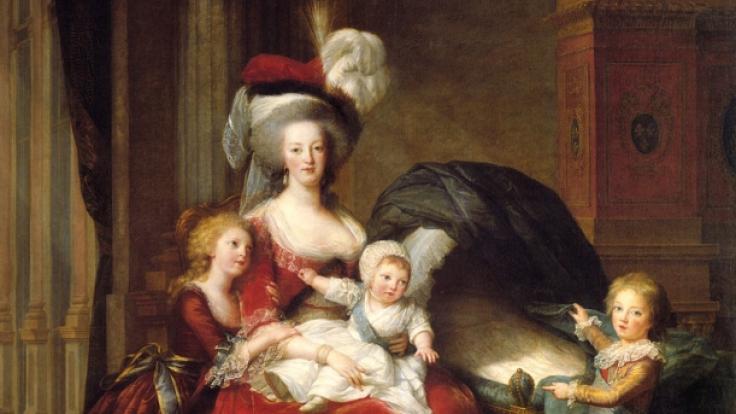Königin Marie Antoinette und ihre Kinder