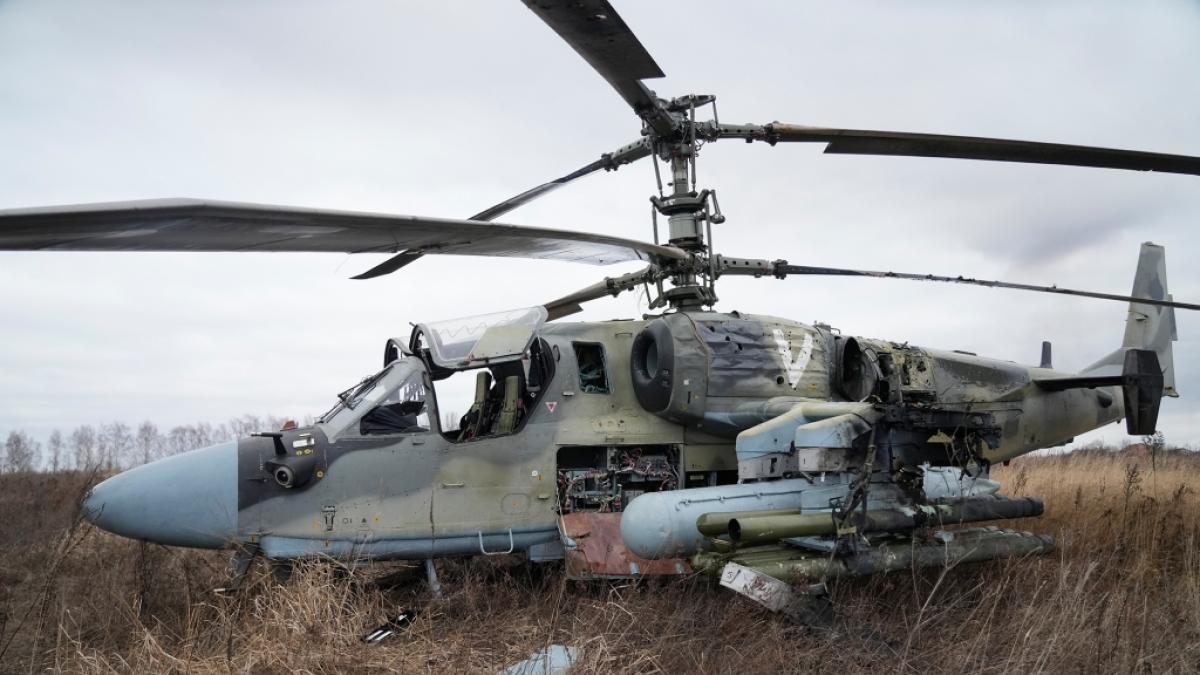 Im Ukraine-Krieg wurden vier russische Helikopter zerst&ouml;rt. (Symbolbild) (Foto)