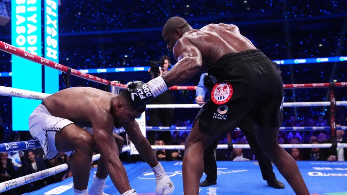 IBF-Titelkampf; Schwergewicht; Joshua gegen Dubois: Anthony Joshua nach Niederschlag in Runde eins chancenlos - Karriereende?&nbsp; (Foto)