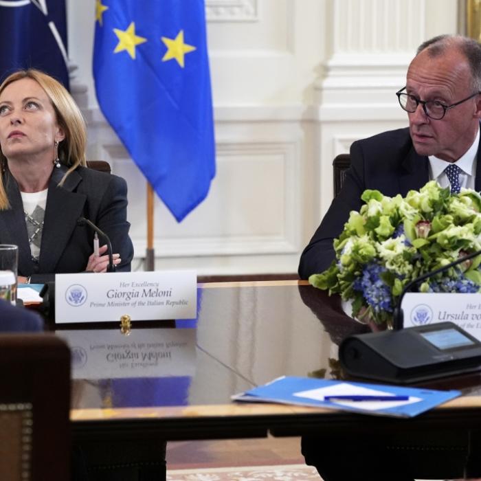 Bei diesen Kanzler-Worten verdrehte die italienische Premierministerin die Augen