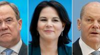 Rechtsextreme haben Armin Laschet, Annalena Baerbock und Olaf Scholz als Leichen inszeniert.