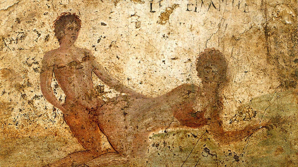 Sex mit Prostituierten war keine Schande im alten Rom. Ein Wandbild aus Pompeji. (Foto)