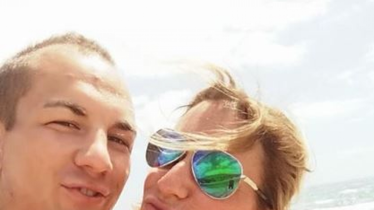 Der deutsche Ringer Frank St&auml;bler an der Seite seiner Freundin Sandra. (Foto)