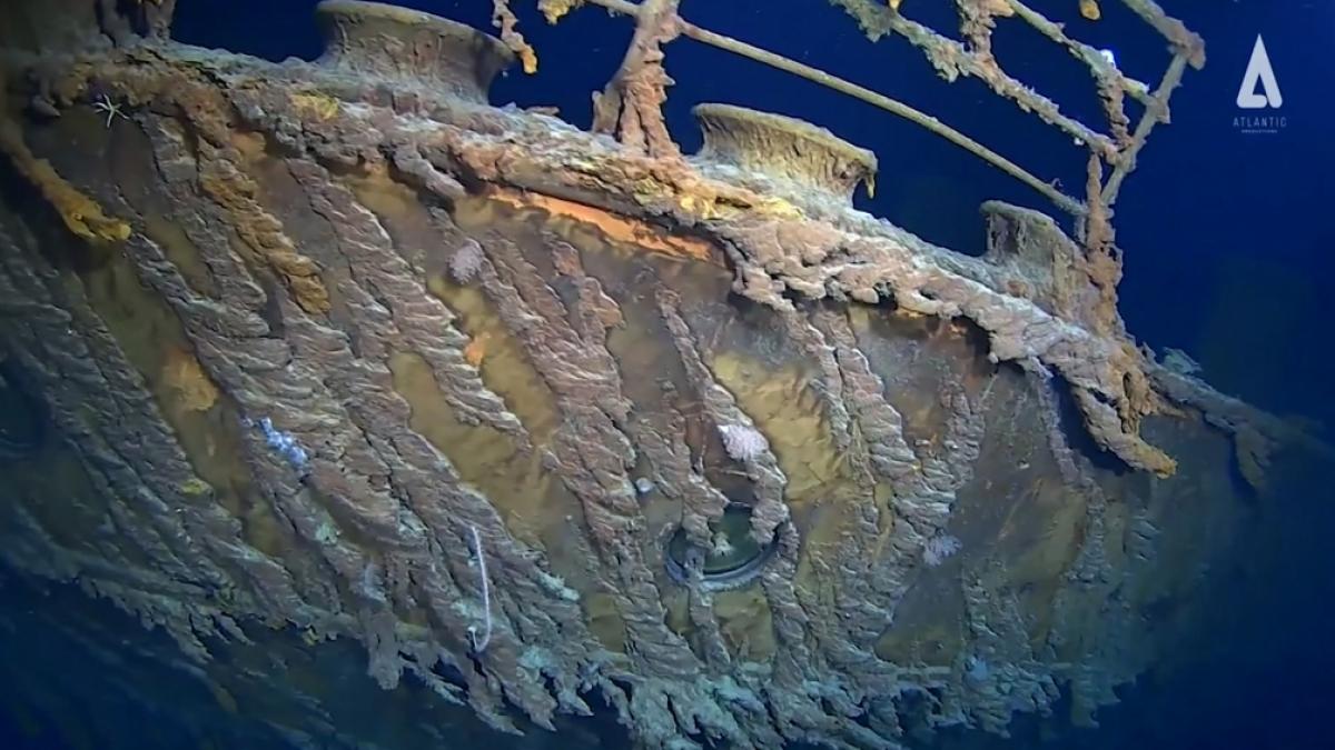 Nach ihrem Untergang im Nordatlantik ruht das Wrack der Titanic vor der K&uuml;ste Neufundlands in rund 3.800 Metern Tiefe. (Foto)