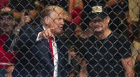 Donald Trump verfolgte die Kämpfe beim UFC 287 von der ersten Reihe.