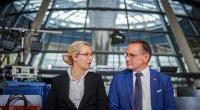 Die AfD-Vorsitzenden Alice Weidel und Tino Chrupalla rücken in aktuellen Umfragen immer mehr an die Union heran.