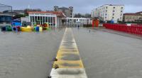 In der italienischen Stadt Cesena ist der Fluss Savio nach starken Regenfällen über die Ufer getreten.