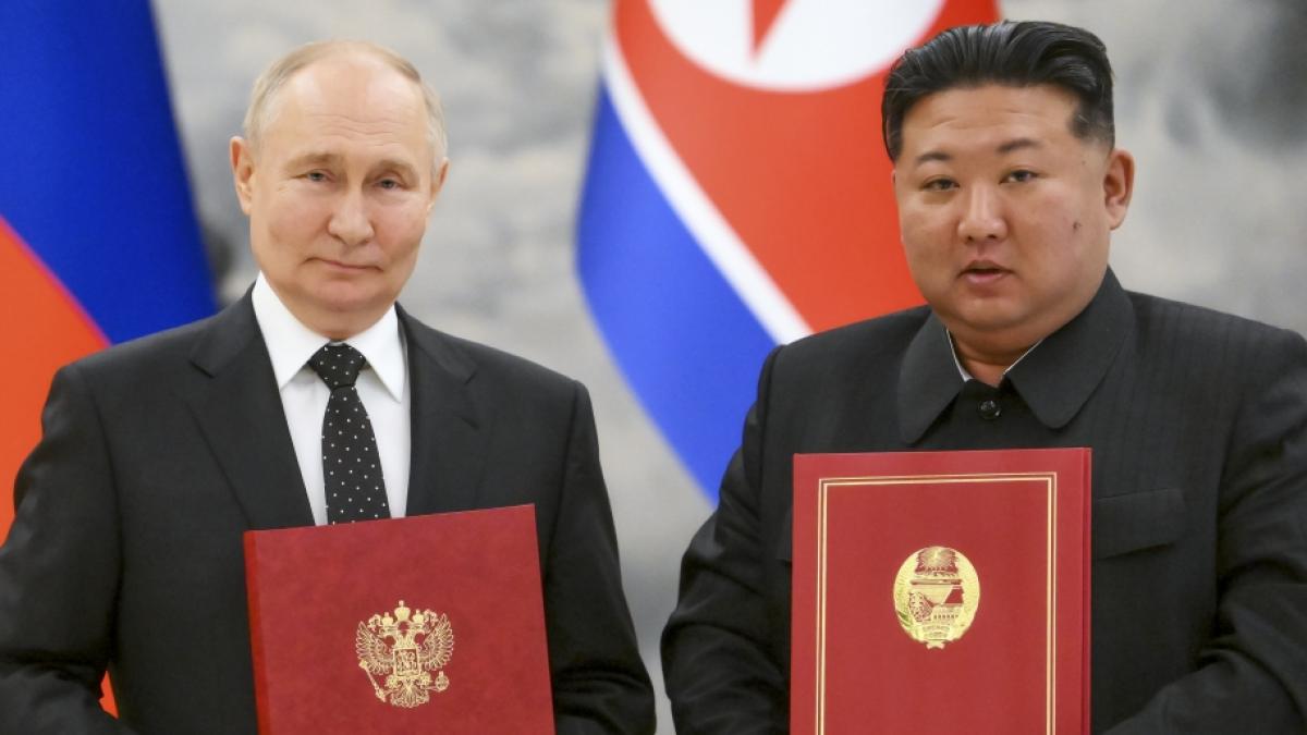Wie tief geht die Verbindung von Wladimir Putin (links) und Kim Jong-un wirklich? (Foto)