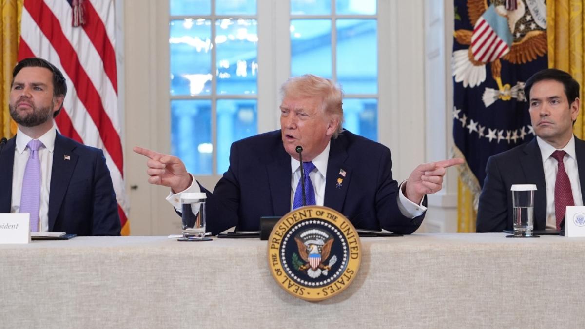 An dem Gespr&auml;ch im Wei&szlig;en Haus wird J.D. Vance (l.) und Marco Rubio (r.) teilnehmen. (Foto)