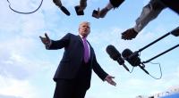 Donald Trump fand vor Reportern erneut drastische Worte für seine politischen Gegner.