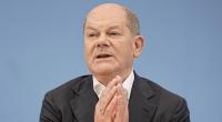 Bundeskanzler Olaf Scholz auf der Sommer-Pressekonferenz im Haus der Bundespressekonferenz am 14. Juli 2023.