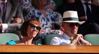 Bundeskanzler Friedrich Merz und seine Frau Charlotte verfolgen das Wimbledon-Finale.
