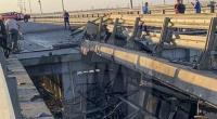 Bei einer Explosion auf der Krimbrücke wurden zwei Menschen getötet.