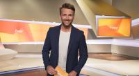 Moderator Christian Düren am Set von 
