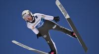 Die Slowenin Nika Prevc aus Slowenien gewinnt in Lahti.