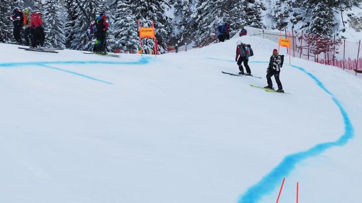 Die Ski-alpin-Herren messen sich in Chamonix am Mont Blanc.