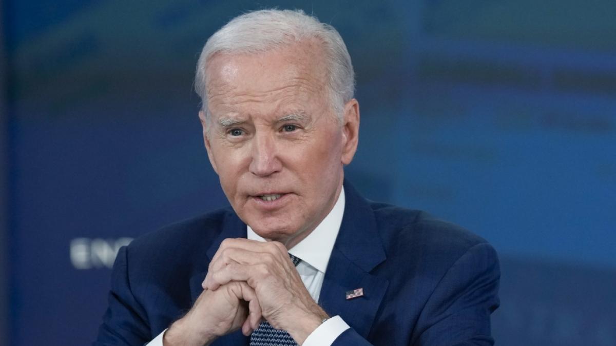 US-Pr&auml;sident Joe Biden wird vorgeworfen, Schauspielerin Eva Longoria zu nah gekommen zu sein. (Foto)