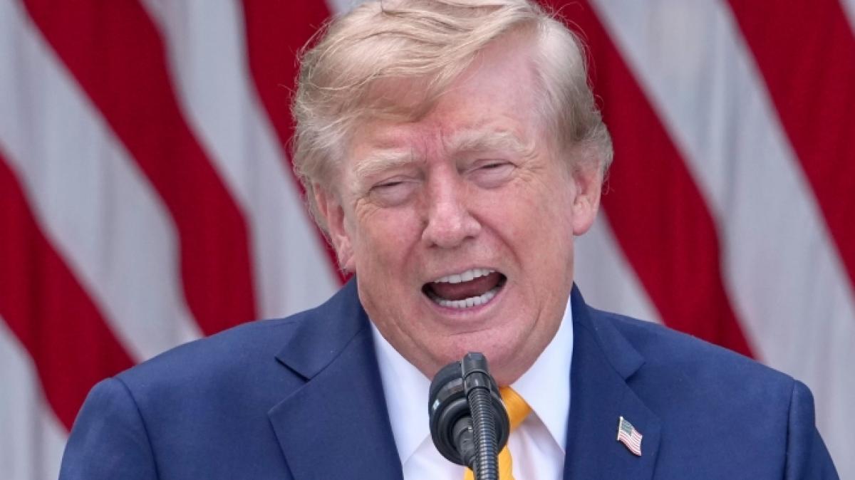 Donald Trump konnte mitten in der Nacht nicht mehr an sich halten. (Foto)