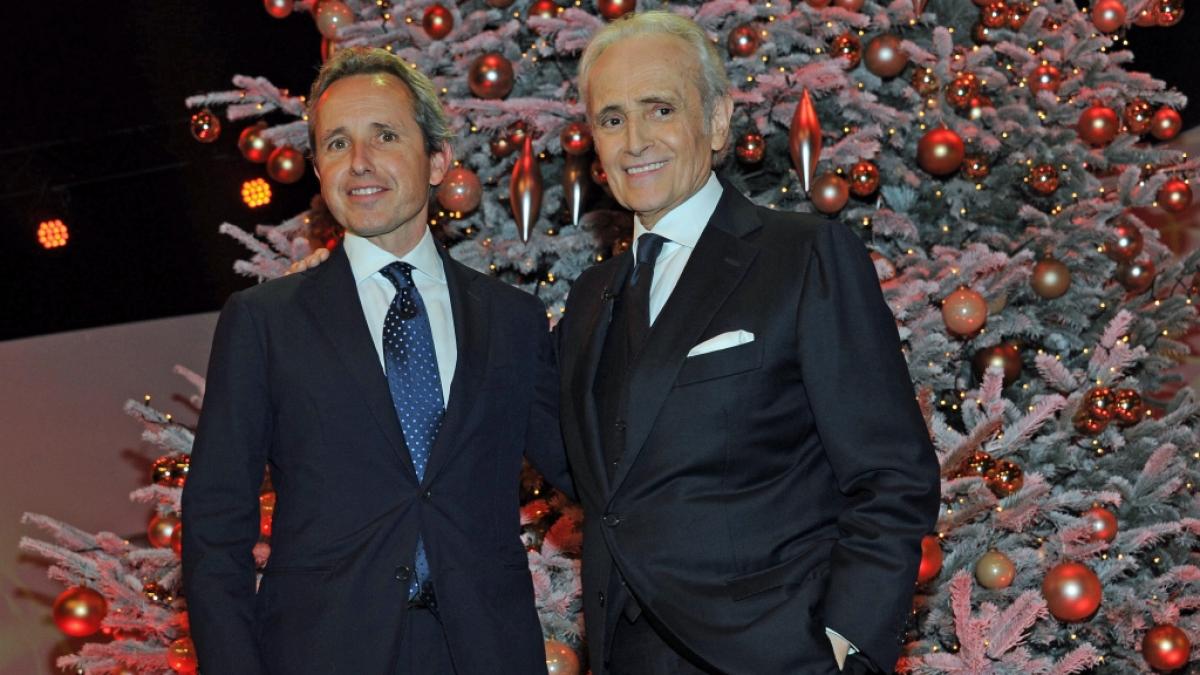 Star-Tenor Jos&eacute; Carreras (re), hier mit seinem Sohn Alberto, setzt sich seit Jahrzehnten leidenschaftlich f&uuml;r den Kampf gegen Leuk&auml;mie ein. (Foto)