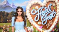 Leni Klum begeistert im blauen Dirndl beim Heidifest