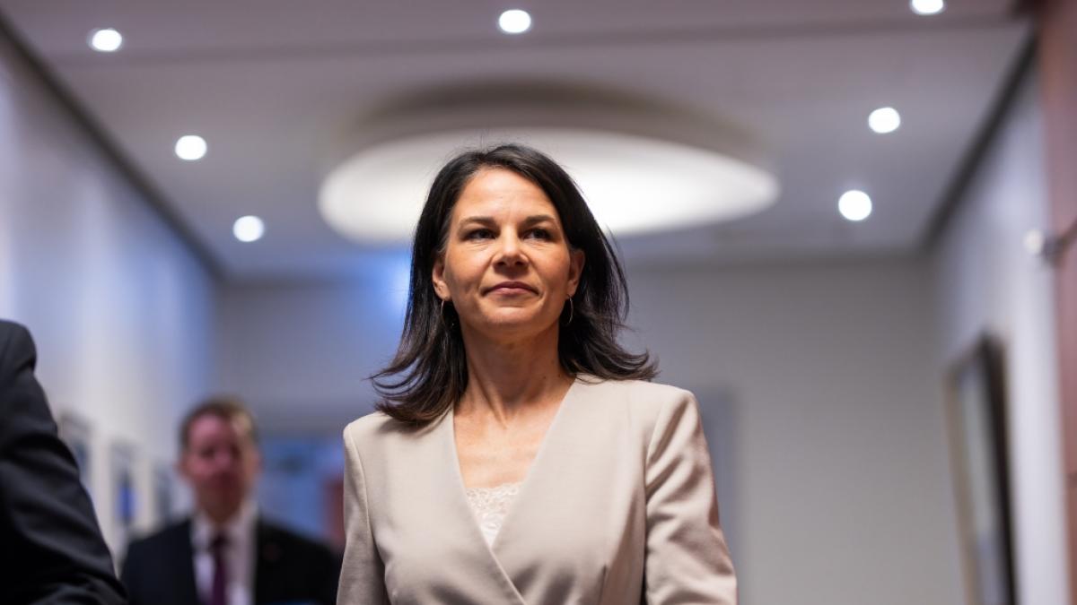 Auf dem Demokratiefest in Berlin ist es am Sonntag bei einer Veranstaltung mit Au&szlig;enministerin Annalena Baerbock (Gr&uuml;ne) zu lautstarken Protesten gekommen. (Foto)