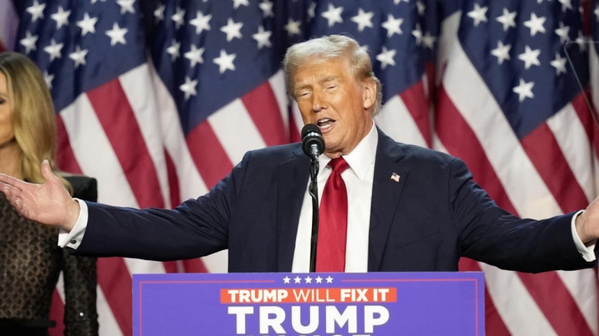 Donald Trump hat sich zum Sieger der US-Wahl erklärt. (Foto)