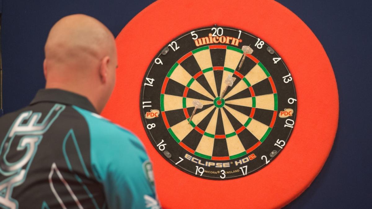 Bei den World Series of Darts Finals 2024 k&auml;mpft die Darts-Elite in Amsterdam um den Sieg. (Foto)