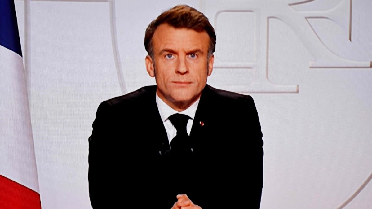 Emmanuel Macron warnt vor der Bedrohung durch Putins Angriffskrieg in der Ukraine. (Foto)