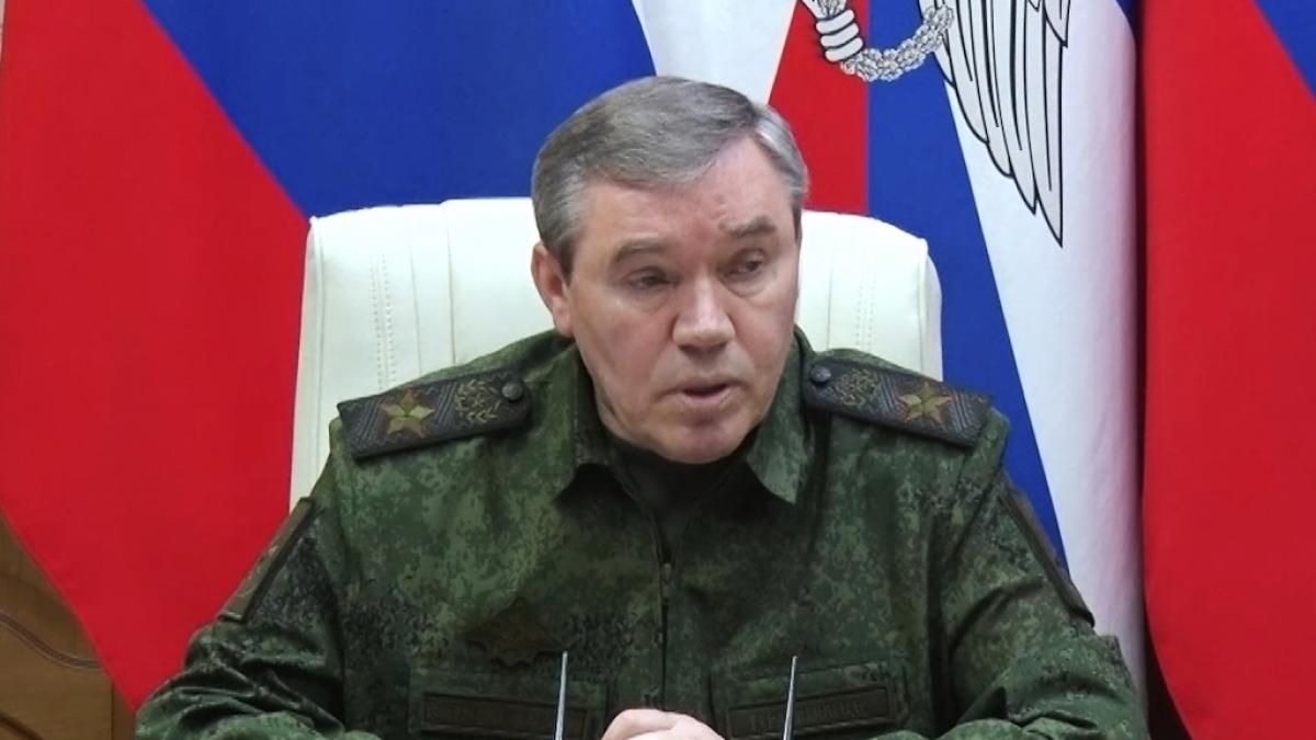 Ein aktuelles Video zeigt den russischen Generalstabschef Waleri Gerassimow vor einer Lagekarte mit mutma&szlig;lichen Eroberungspl&auml;nen. (Foto)