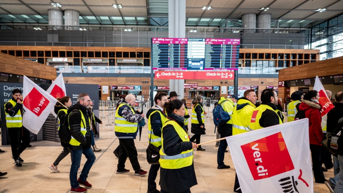 Am Montag, 24. April, hat die Gewerkschaft Verdi zu einem Warnstreik aufgerufen. (Foto)