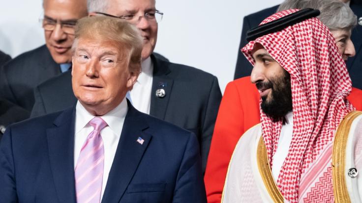 Der noch amtierende US-Präsident Donald Trump und Kronprinz von Saudi-Arabien Mohammed bin Salman bin Abdelasis al-Saud.