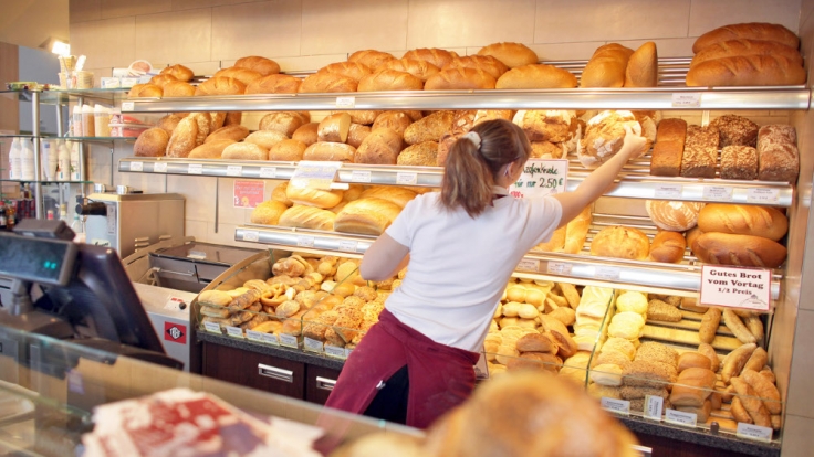 Der Heißhunger einer Bäckerei-Angestellten war zu groß.