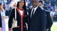 Idris Elba und Sabrina Dhowre kommen an der St. Georgs Kapelle an.