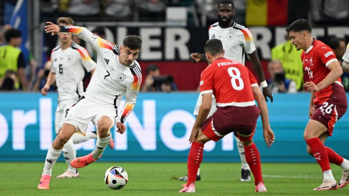 Deutschland geriet im letzten EM-Gruppenspiel gegen die Schweiz ein wenig ins Straucheln und spielte nur 1:1. (Foto)