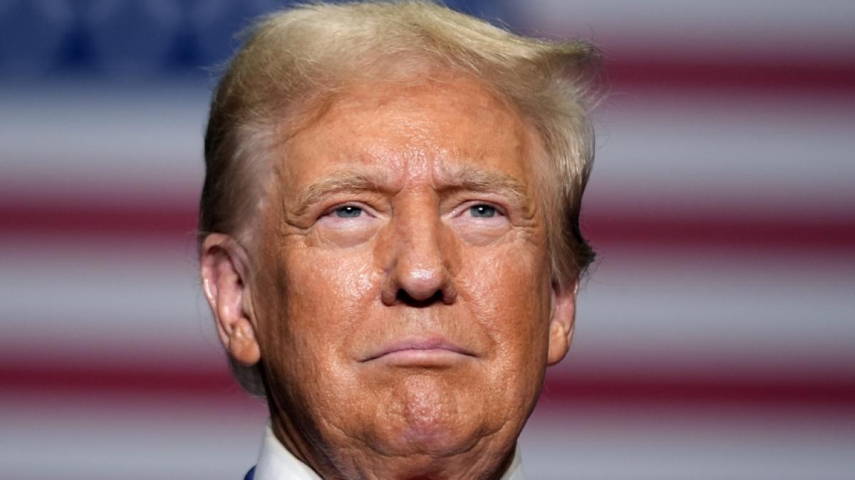 Donald Trump musste seine Rede in Pennsylvania kurzzeitig unterbrechen, nachdem ein Mann pl&ouml;tzlich auf die B&uuml;hne gest&uuml;rmt war. (Foto)