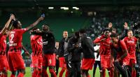 Eintracht Frankfurt jubelt nach dem Achtelfinal-Einzug in der Champions-League.