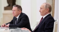 Wladimir Putin (l.), hier neben dem Vorstandsvorsitzenden der Staatlichen Atomenergiegesellschaft Rosatom, Alexej Lichatschow, muss sich mit Kritik von russischen Kriegsbloggern auseinandersetzen.