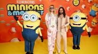 Die Musiker Tom und Bill Kaulitz (2.v.l-r), Synchronsprecher des Films, stehen bei der Deutschlandpremiere 