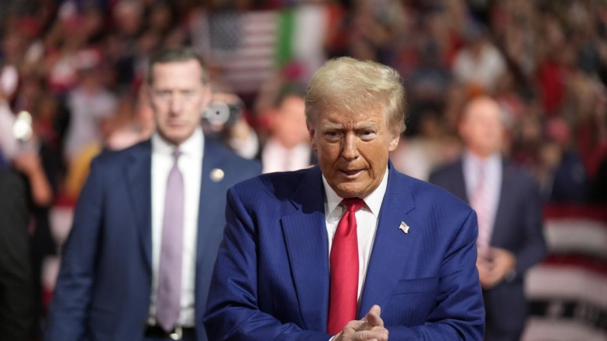 Der republikanische Pr&auml;sidentschaftskandidat und ehemalige US-Pr&auml;sident Donald Trump bei einer Wahlkampfveranstaltung im Greater Philadelphia Expo Center  Fairgrounds. (Foto)